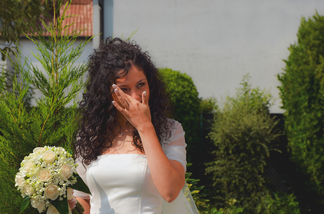 Foto della futura sposa tanto emozionata, foto di Ferruccio Munzittu